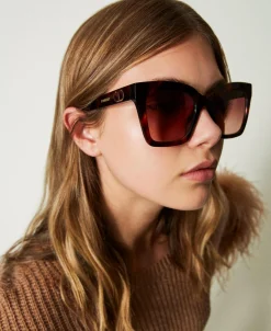 Lunettes De Soleil Carrées écaille De Tortue