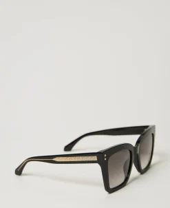 Lunettes De Soleil Carrées Avec Clous