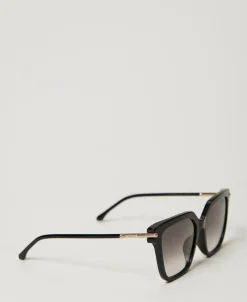 Lunettes De Soleil Géométriques Avec Logo