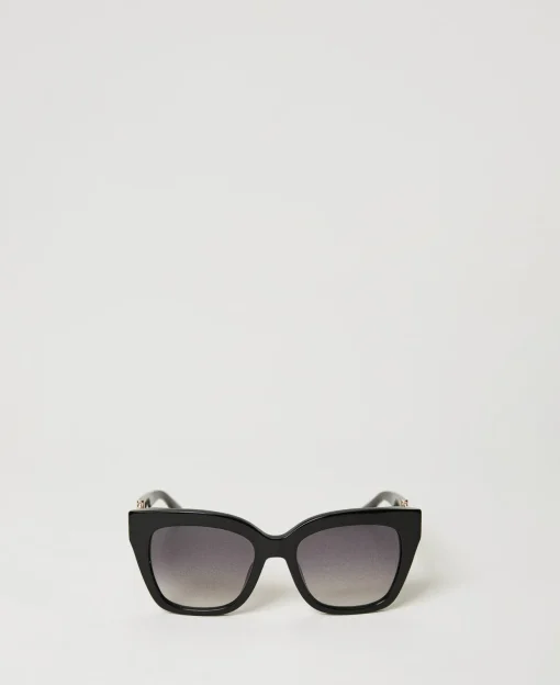 Lunettes De Soleil œil-de-chat Avec Barrette