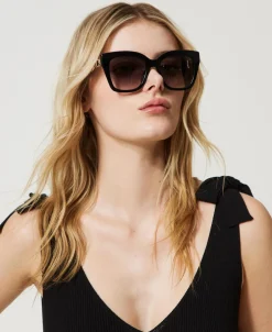 Lunettes De Soleil œil-de-chat Avec Barrette