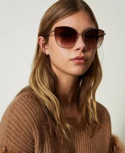 Lunettes De Soleil œil-de-chat En Acier