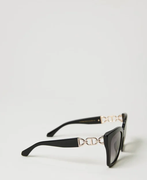 Lunettes De Soleil œil-de-chat Avec Barrette
