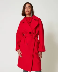 Manteau Croisé En Drap
