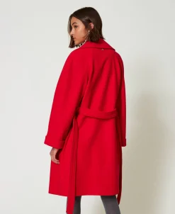Manteau Croisé En Drap