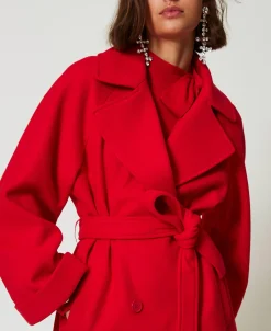 Manteau Croisé En Drap