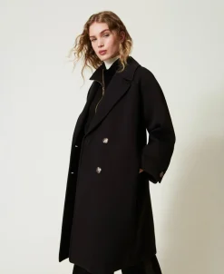 Manteau Croisé En Scuba