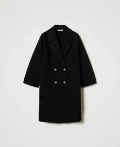Manteau Croisé En Scuba