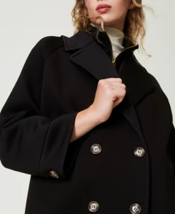 Manteau Croisé En Scuba