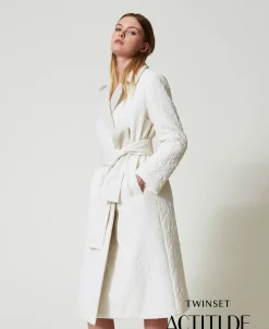 Manteau Croisé Gaufré