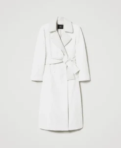 Manteau Croisé Gaufré