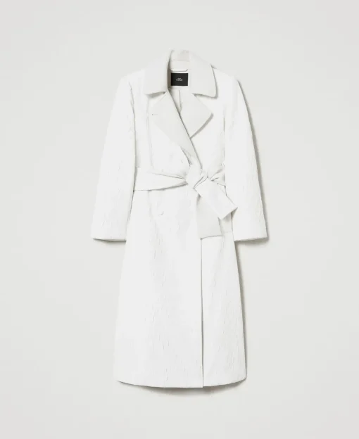 Manteau Croisé Gaufré