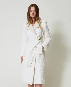 Manteau Croisé Gaufré