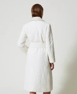 Manteau Croisé Gaufré