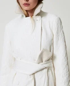 Manteau Croisé Gaufré