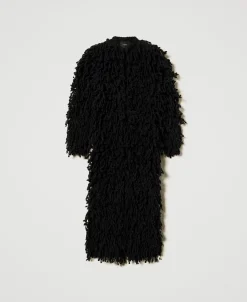 Manteau «Elisabeth» En Maille Bouclée