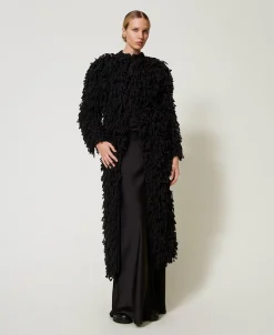 Manteau «Elisabeth» En Maille Bouclée