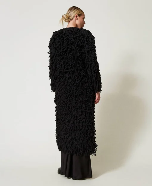 Manteau «Elisabeth» En Maille Bouclée