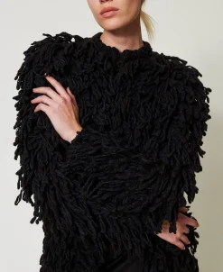Manteau «Elisabeth» En Maille Bouclée