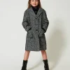 Manteau En Drap à Chevrons