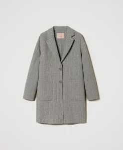 Manteau En Drap Double Avec Sequins