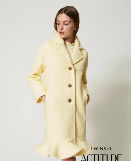Manteau En Drap Froncé