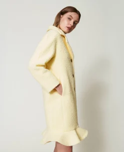 Manteau En Drap Froncé