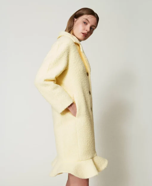 Manteau En Drap Froncé