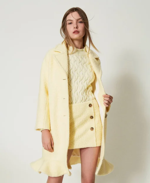 Manteau En Drap Froncé
