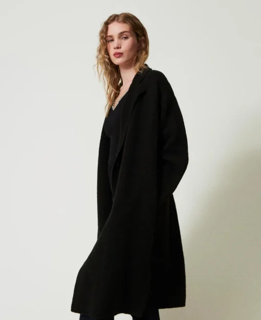 Manteau En Fil Recyclé Bouclé
