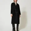 Manteau Fluide En Laine Mélangée