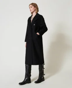 Manteau Fluide En Laine Mélangée