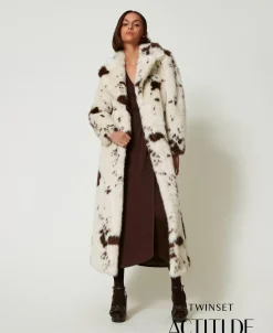 Manteau Long En Fausse Fourrure