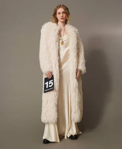 Manteau Long En Fausse Fourrure