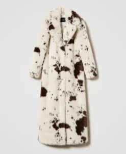Manteau Long En Fausse Fourrure