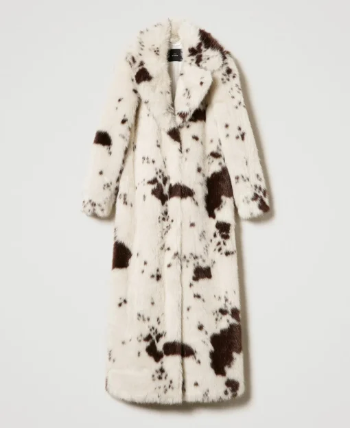 Manteau Long En Fausse Fourrure