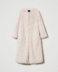 Manteau Long En Fausse Fourrure