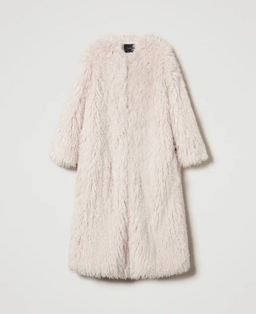 Manteau Long En Fausse Fourrure