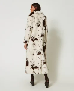 Manteau Long En Fausse Fourrure