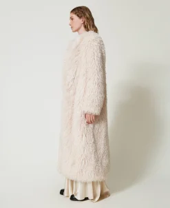 Manteau Long En Fausse Fourrure