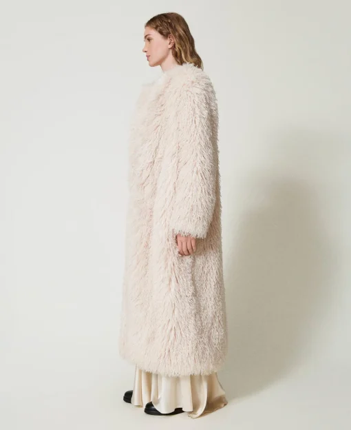 Manteau Long En Fausse Fourrure