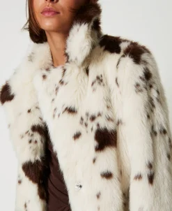 Manteau Long En Fausse Fourrure