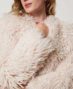 Manteau Long En Fausse Fourrure