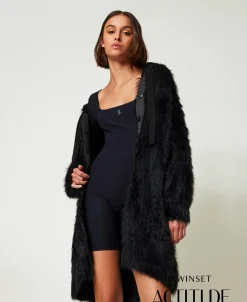 Manteau MYFO En Maille Avec Capuche