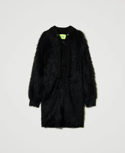 Manteau MYFO En Maille Avec Capuche