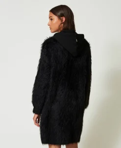 Manteau MYFO En Maille Avec Capuche