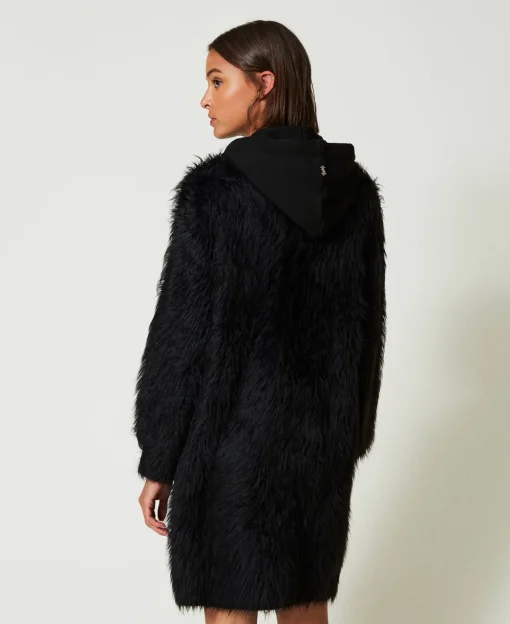 Manteau MYFO En Maille Avec Capuche