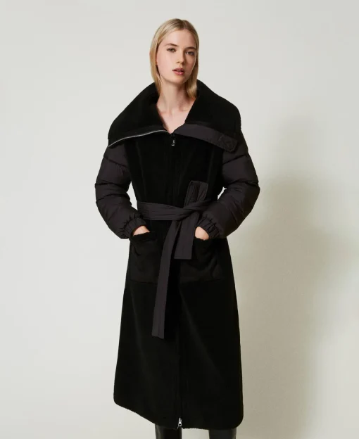 Manteau Rembourré En Fausse Fourrure