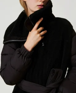 Manteau Rembourré En Fausse Fourrure