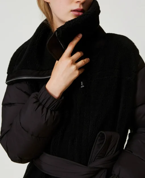 Manteau Rembourré En Fausse Fourrure